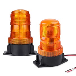 TOPKU 30 LEDs Amber Forklift Beacon Strobe Light, Ultra Visible Safety Warning Flashing Lights - Ideal for Forklifts, Golf Carts, Cars, Trucks & Tractors 2Pcs