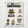 Wir Dorfkinder Fridge Magnets Set of 8 Retro Style Memories