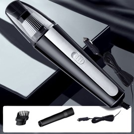 Mini Car Vacuum Cleaner Portable Handheld Vacuum Rechargeable High Power for Car Home Office Black Wired