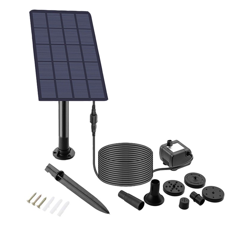 Solar Fountain 1.5W Electric Water Pump with 4 Nozzles for