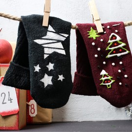 LM-Kreativ Sock Stop Anti-Slip Set – Black, White, Grey – Pack of 3 – ABS Anti-Slip, Sock Stop Cream, Liquid Sock Sole, Stops Slipping, Coloured Sock Stopper