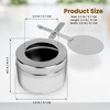 CHEFQ Stainless Steel Chafing Wick Fuel Holders with Safety Cover