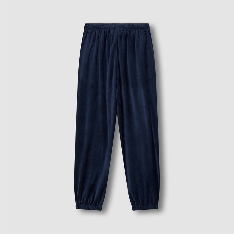 JAJU [JAJU/자주] 여 밍크 플리스 셔링 파자마 팬츠_네이비 [JAJU] Women's