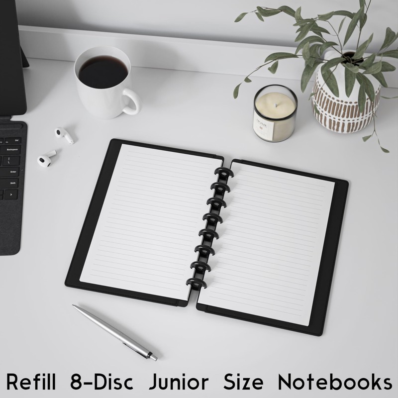 Discbound Half-Letter Size Lined Paper Refill, 250 Sheets (500 Pages),