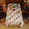 SUTAVIA Lace Tablecloth Rectangular 60"x84" Purple Floral Embroidery