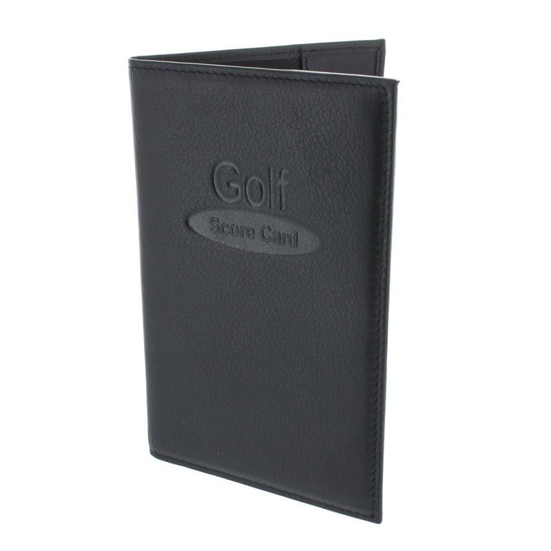 Large Leather Golf Scorecard Holder for UK, Ireland and European