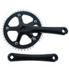 SENQI Fixed Gear Bicycle Crank Set 44T 170mm, black