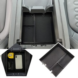 HAPPYHORSE Car Handrails Storage Box for Rivian R1T R1S 2022+ Center Console Handrails Storage Box Insert Pallet Manager Accessories