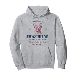 Retro Styled Vintage French Bulldog Pullover Hoodie