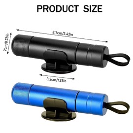 VBGURR 2 Pcs Car Window Breaker Window Hammer Multi-Functional Window Breaker Glass Breaker, Seat Belt Cutter for Car Window (Blue Black)