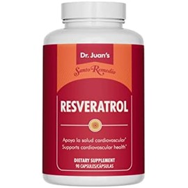Santo Remedio Resveratrol, Apoya La Salud Cardiovascular, Suplemento Dietético, 200 Mg, 90 Cápsulas