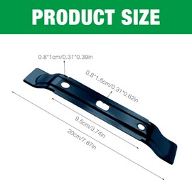 DAJASD 2 Stück Mähmesser Messerklingen, 20cm Mähmesser Ersatzmesser, Mähroboter Messer Rasenmähermesser Kompatibel Rasenroboter Silber iMOW RMI 422, RMI422 P,RMI 422 PCRMI 522 (Schwarz)