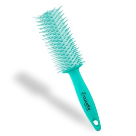 Casalfe Pro Curly Anti-Pull Brush for Curly/Rebel Hair Brush with Flexible Picks and Textured Nano, Prevents Hair Breakage - Tiffanys