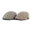 Anshili Men's Flat Cap Women's Checked Ski Hat Newsboy Cap