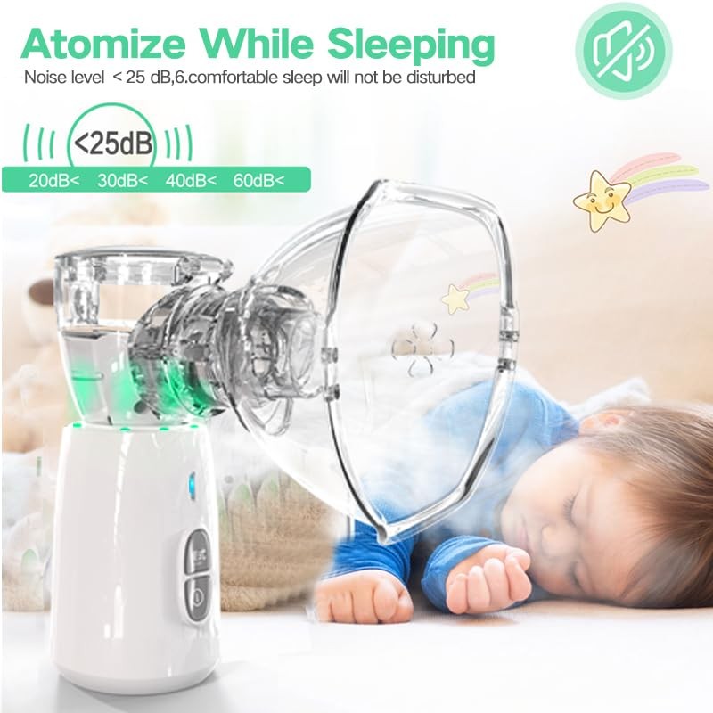 Aljubeiha Personal Cool Mist Steam Inhaler, Portable Atomizer Hydrating Mist,