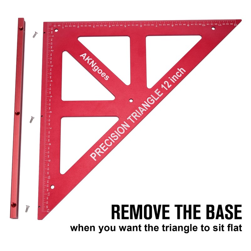 AKNgoes Precision Triangle Square 18inch, Metric & Imperial Scale Framing