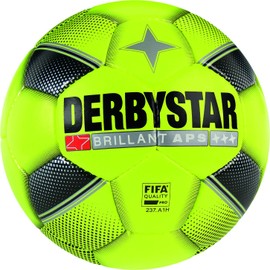 DERBYSTAR Soccer Ball, No. 5 FIFA International Certified Ball, BRILLANT APS YELLOW Junior High School Students, For Working People