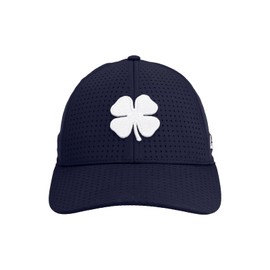 Black Clover Standard Perf 12 Hat, Navy Perforated Hat/3D White Clover