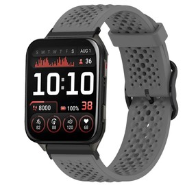 Compatible with Garmin Venu X1 Bands, Silicone band with Metal Buckle Compatible with Garmin Venu X1 Smartwatch (Gray)