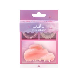 invisibobble CloudPOP Gift Value Set - Spiral Hair Ties and Claw Clip Set for Stylish Updos from Day to Night - Healthy Hair Accessories Set for all Hair Types - Gift Set for Women and Girls