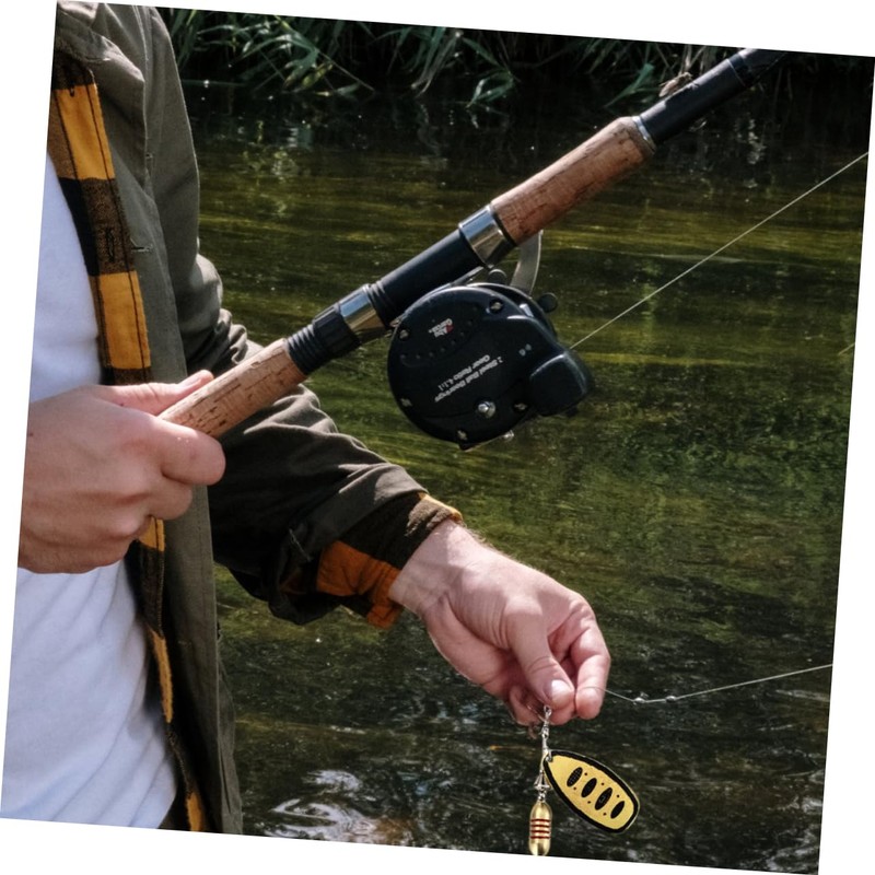 KOMBIUDA Fishing Lure Hooks Aluminium Alloy Replacement Bait for Freshwater