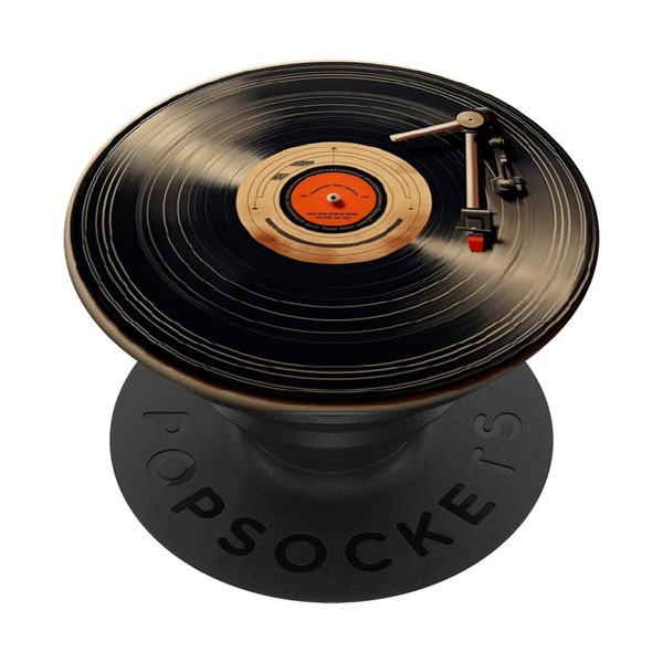 Vinyl Record Player Vinyl Collector Retro Music Lover PopSockets Standard