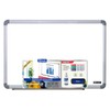 BAZIC Magnetic Dry Erase Board Aluminium Frame 24"x36", Whiteboard, Dry