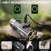 AIERSEN Mini LED Flashlight with Magnetic Base and Side Clip,