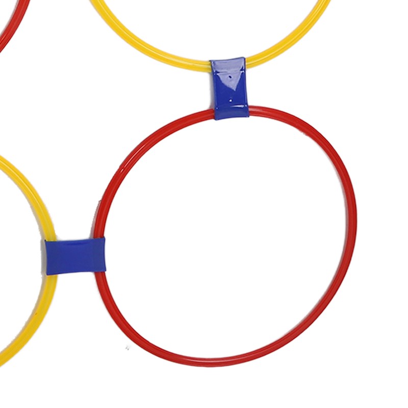 10PCS Kids Exercise Hoops Jumping Hopscotch Game Rings for Sensory