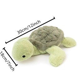 OUKEYI 12" Weighted Plush Cute Turtle Stuffed Animals, Soft Sea Turtle Plush Toy Tortoise Plushies Pillow - Present for Kids, Babies, Toddlers