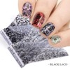50 Stickers Nail Foil Lace Cherry Blossom Spring Starry Sky