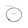 Sourcing Map 12pcs Copper Carbon Steel Shower Curtain Rings, 2.4