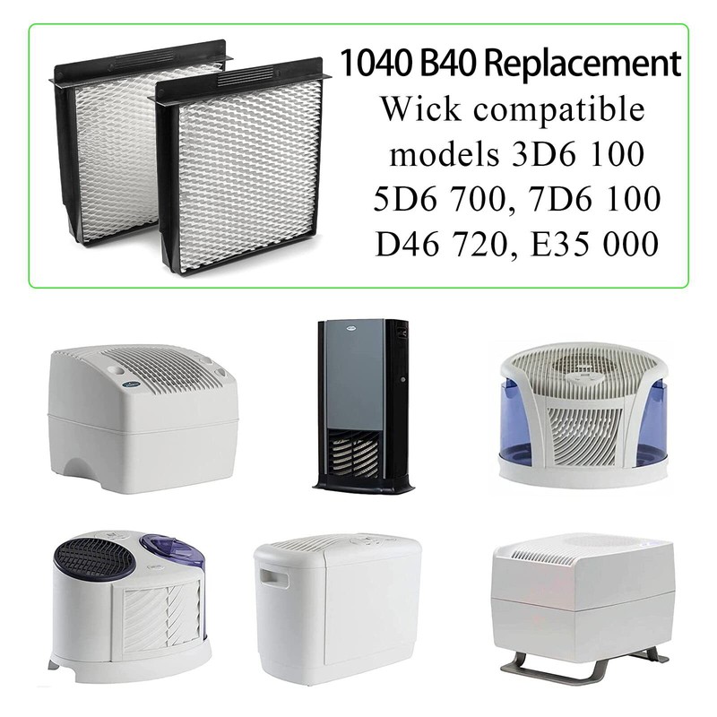 Ximoon 1040 B40 Replacement Wick Humidifier Filter for Es'sick Air