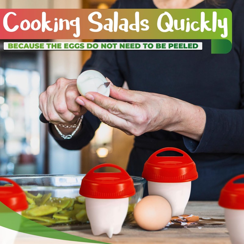 Egg Cooker for Hard Boiled Eggs (Set of 6) –