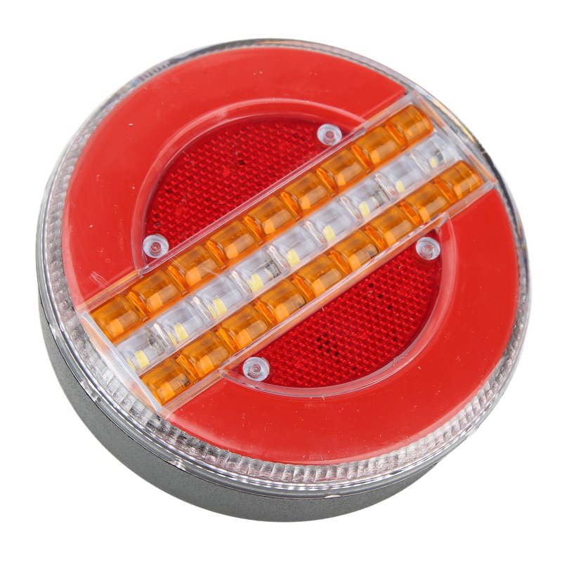 LED Round Trailer Tail Light 1200LM Stop Brake Turn Reverse