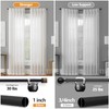 Wood Curtain Rods for Windows 48 to 84 Inches(4-7ft),1 inch