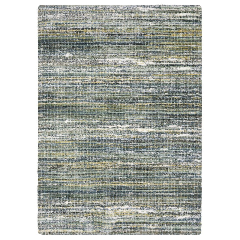 Homeroots 2' X 3' Green And Blue Geometric Distressed Area
