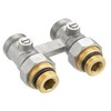 CORNAT VRS591510 Block Unit f.valved radiat. Brass Plated