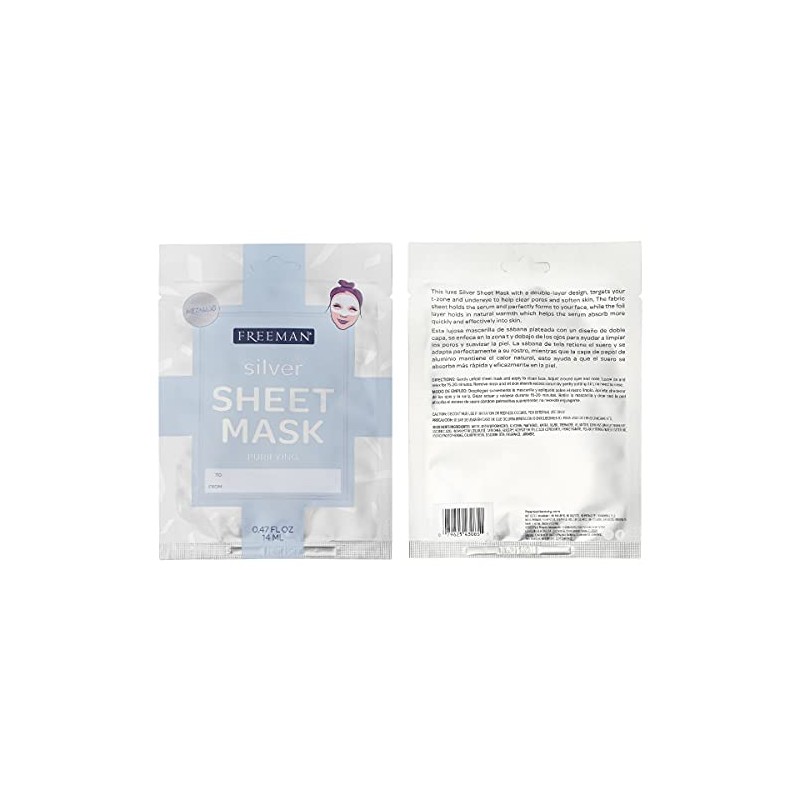 Freeman Limited Edition Valentines Day Metallic Sheet Masks, Variety 12