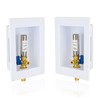 2-PACK GUOFIS Ice Maker Outlet Box with Hammer Arrestor,1/2" PEX-A