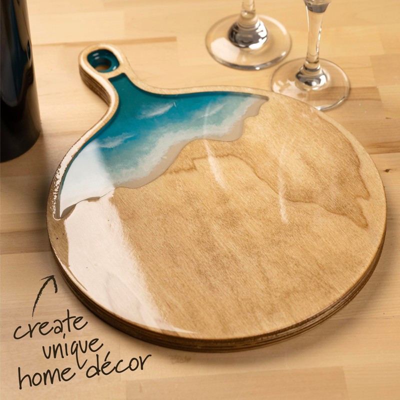 Plaid, Wood Cutting Board, 13" x 10" Pouring Surface, for