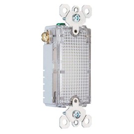 Legrand Pass & Seymour TMHWLLOUVCC Full Hallway Light for Use with Louvered Wall Plate, Clear (1 Count)