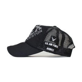 AVIREX Avilex Men's Hat, Mesh Cap, Large Sizes, XL, SPACE PROJECT, Popular, Trend Brand, Spring, Summer, Autumn, Fall, Father's Day, Gift, Men's, Black