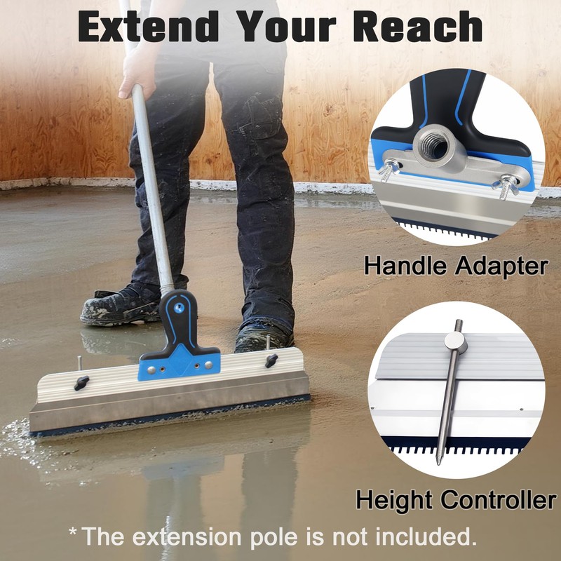 AURIXUS Self-Leveling Cement & Epoxy Floor Tool Kit – Rake,