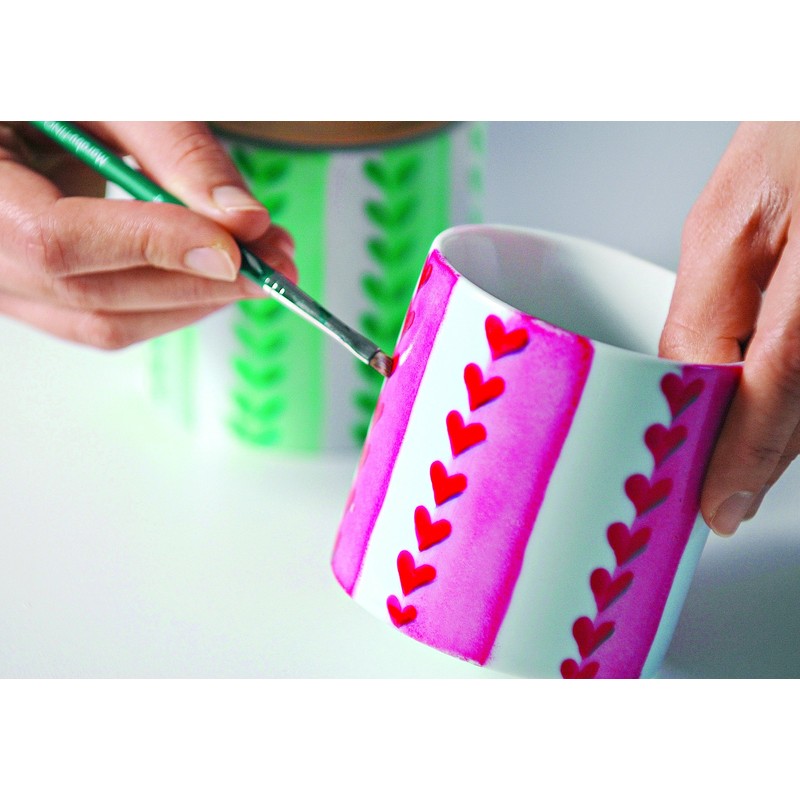 Marabu 782 15 ml Porzellan Paint, Silber