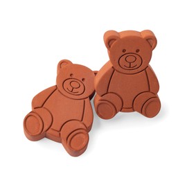 Fox Run Terracotta Brown Sugar Keeper and Saver, Bear, Set of 2