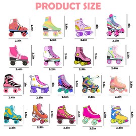 36Pcs Roller Skate Party Decorations Cupcake Toppers, Colorful Roller Skate Party Decorations Skate Themed Party Birthday Decors, Roller Skate Party Favors for Home Birthday Party Supplies