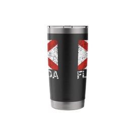 Florida Flag American Floridian Distressed State Flag Stainless Steel Insulated Tumbler