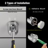 Handheld Shower head Holder - All Metal - Adhesive and