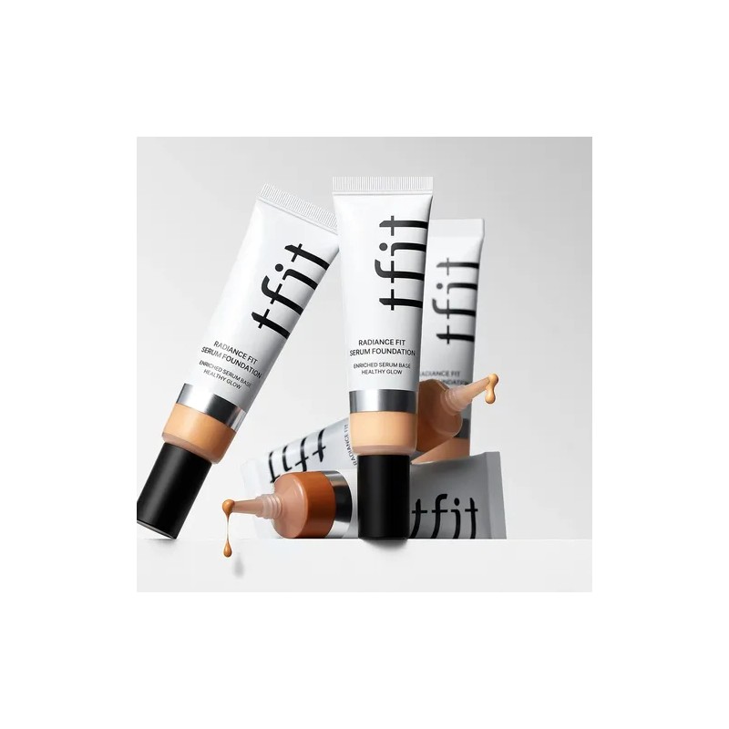 Tfit Radiance Fit Serum Foundation Variantes Glow Saludable N1.5 Suede